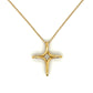 18K Yellow Gold Tiffany Infinity Cross Necklace