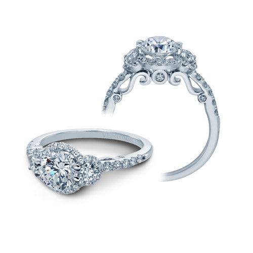 Verragio Insignia 7049D Halo Pave Diamond Engagement Ring