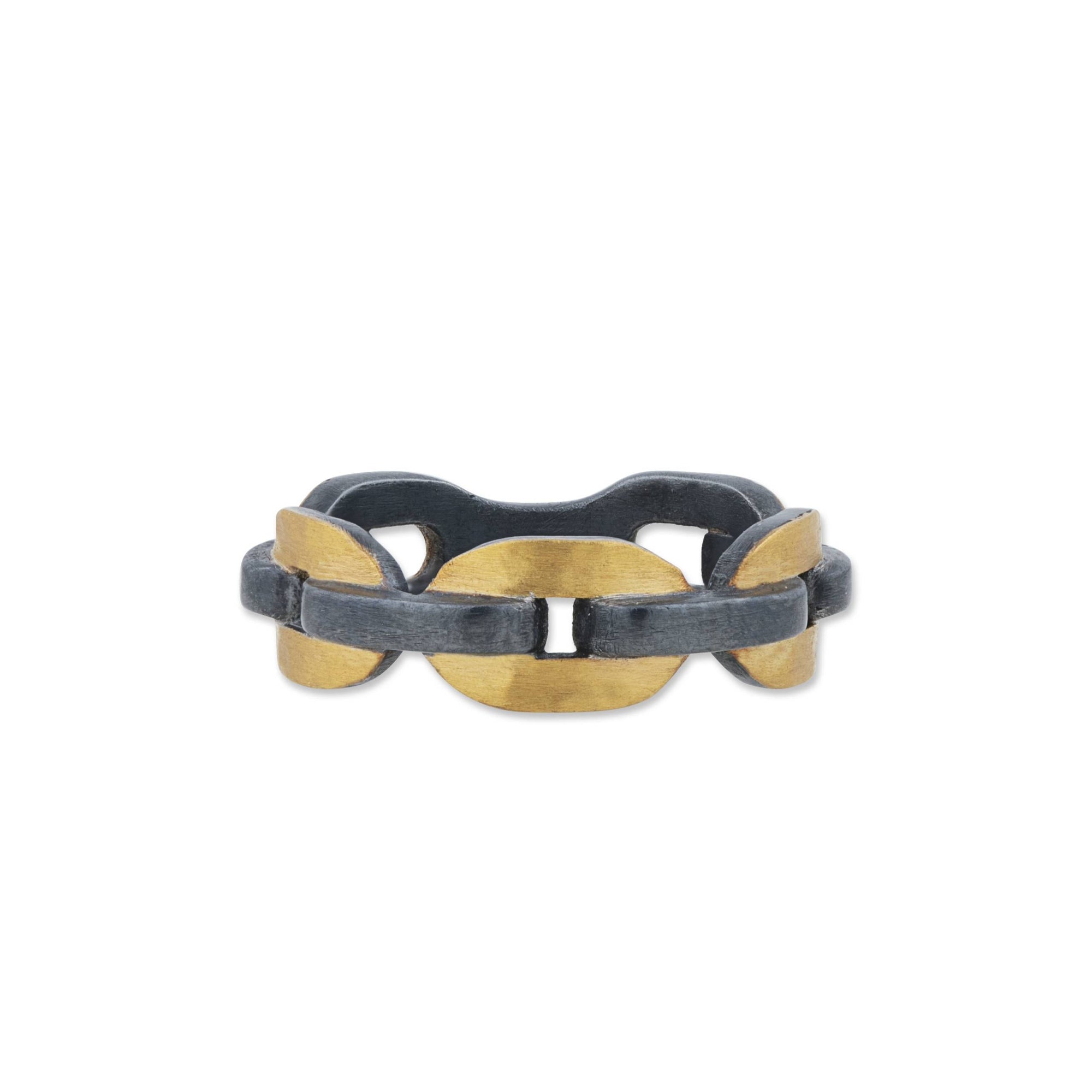 Lika Behar 24K Gold & Oxidized Sterling Silver Ring
