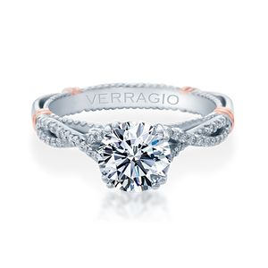 Verragio Parisian D-105 14K White & Rose Gold Engagement Ring