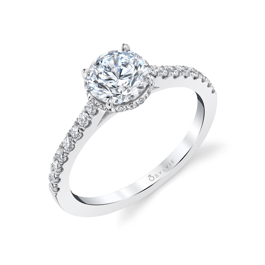Sylvie "Anastasia" Hidden Halo Engagement Ring - S1953