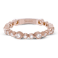 18K Rose Gold Diamond Bezel Stackable Ring by Simon G. Jewelry