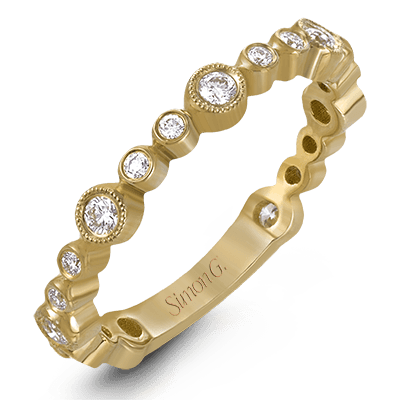 Simon G. 18K Yellow Gold Diamond Fashion Stackable Ring