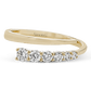 18K Yellow Gold Diamond Negative Space Ring by Simon G. Jewelry