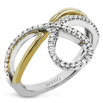 Simon G. 18K White & Yellow Gold Twist Diamond Fashion Ring