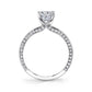 Sylvie 14K White Gold "Messaline" Modern Solitaire Engagement Ring - S1701