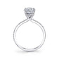 Sylvie 14K Yellow Gold "Maryam" Emerald Cut Diamond Engagement Ring