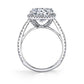 Sylvie "Angelika" Classic Cushion Halo Engagement Ring SY395