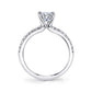 Sylvie "Heidi" 14K White Gold Classic Diamond Solitaire Engagement Ring - SY965