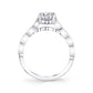 Sylvie 14K White Gold Solitaire Engagement "Elena" Ring