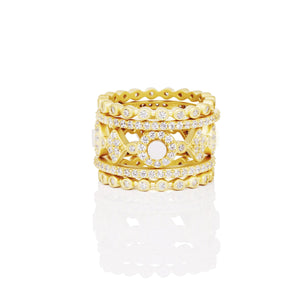 Freida Rothman "Signature 5-Stack Ring"