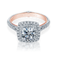 Verragio Couture ENG-0425CU White & Rose Gold Diamond Engagement Ring