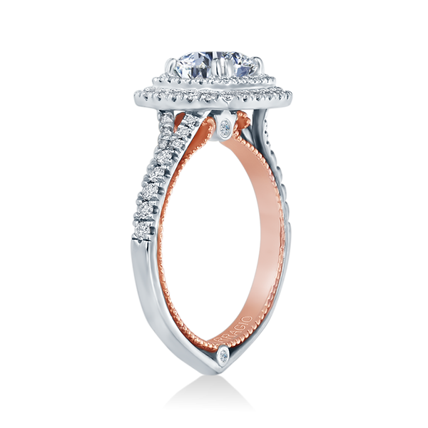 Verragio Couture ENG-0425CU White & Rose Gold Diamond Engagement Ring