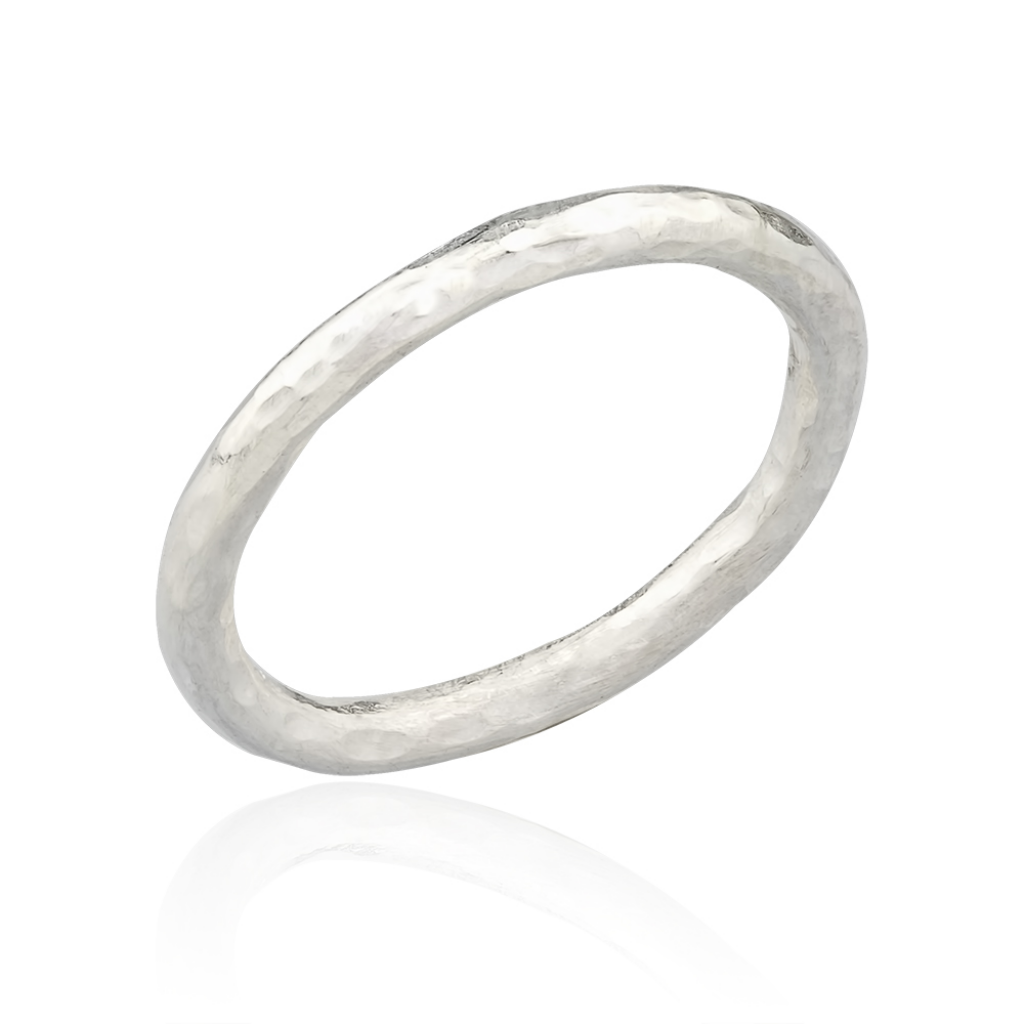 Lika Behar Sterling Silver Hammered Band Ring