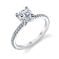 Sylvie Adorlee - Round Solitaire Engagement Ring S1093
