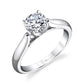 Sylvie "Aubree" Solitaire Petal Prong Engagement Ring S1300