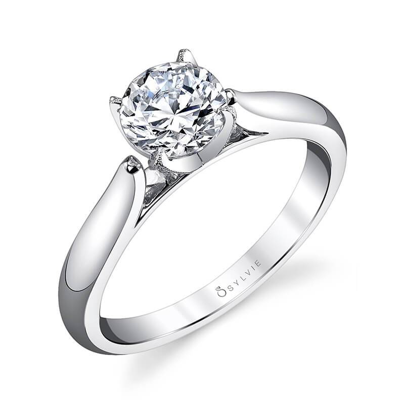 Sylvie Aubree - Modern Solitaire Engagement Ring S1300