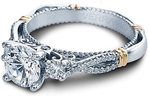 Verragio Parisian D129R Three Stone Diamond Engagement Ring